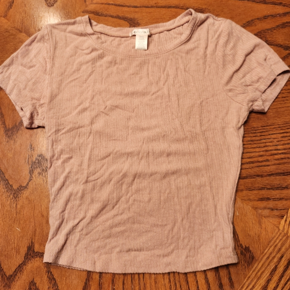 Bozzolo Pink Fitted T-Shirt Short Sleeve